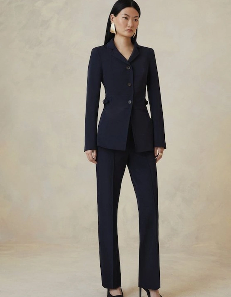 Petite The Founder Italian Technical Stretch Tailored Tab Jacket