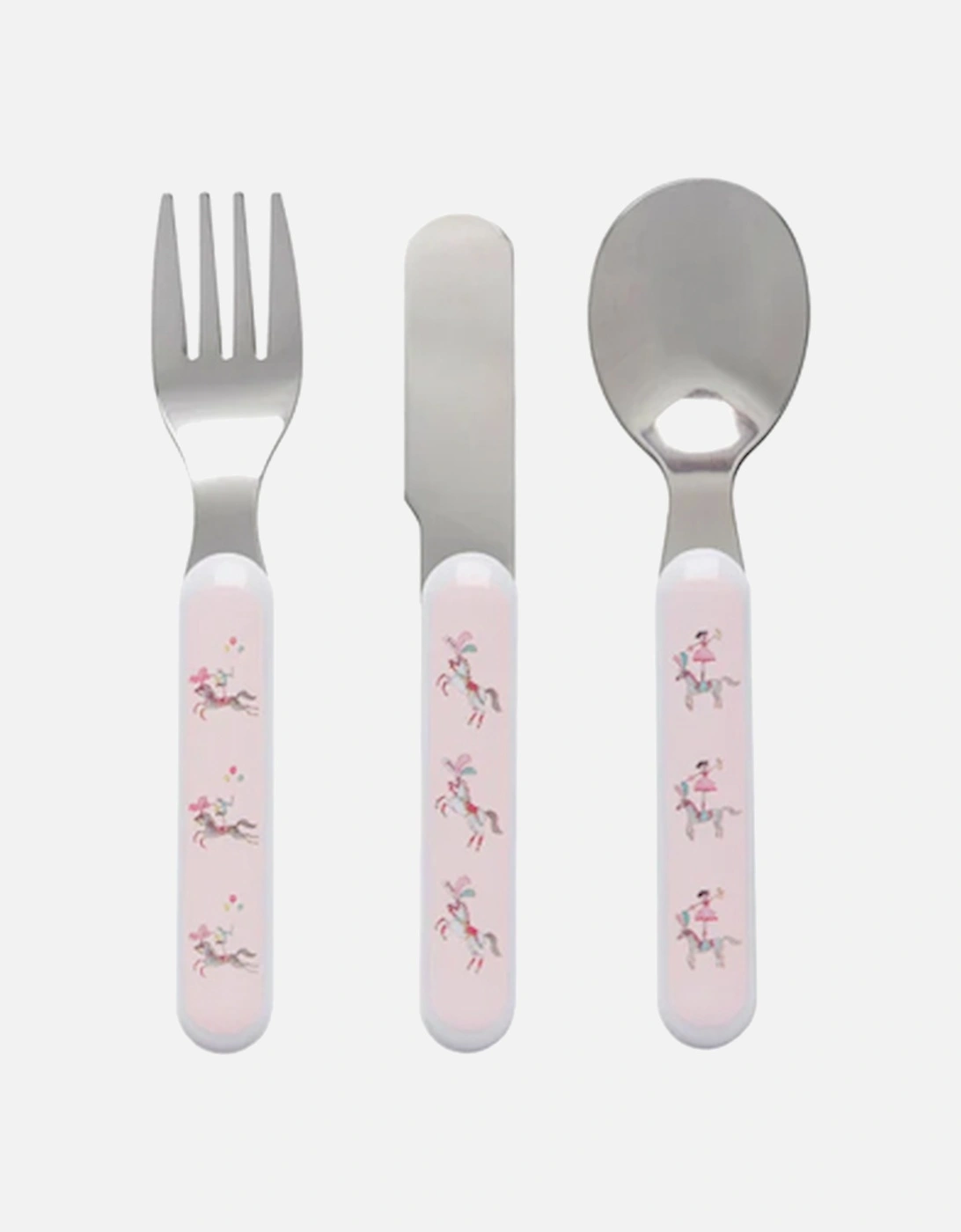 Fairground Ponies Childrens Melamine Cutlery Set, 4 of 3