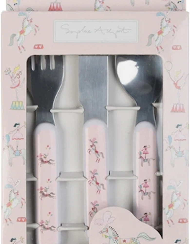 Fairground Ponies Childrens Melamine Cutlery Set