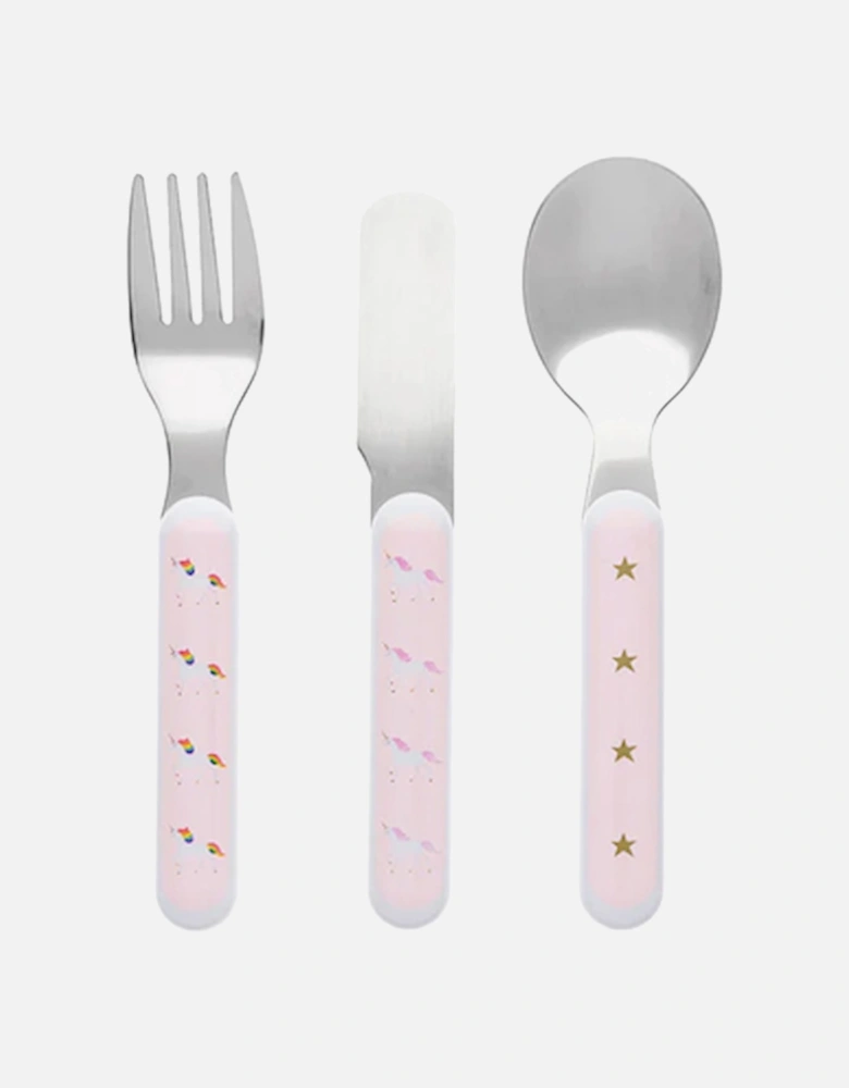 Unicorn Melamine Cutlery Set