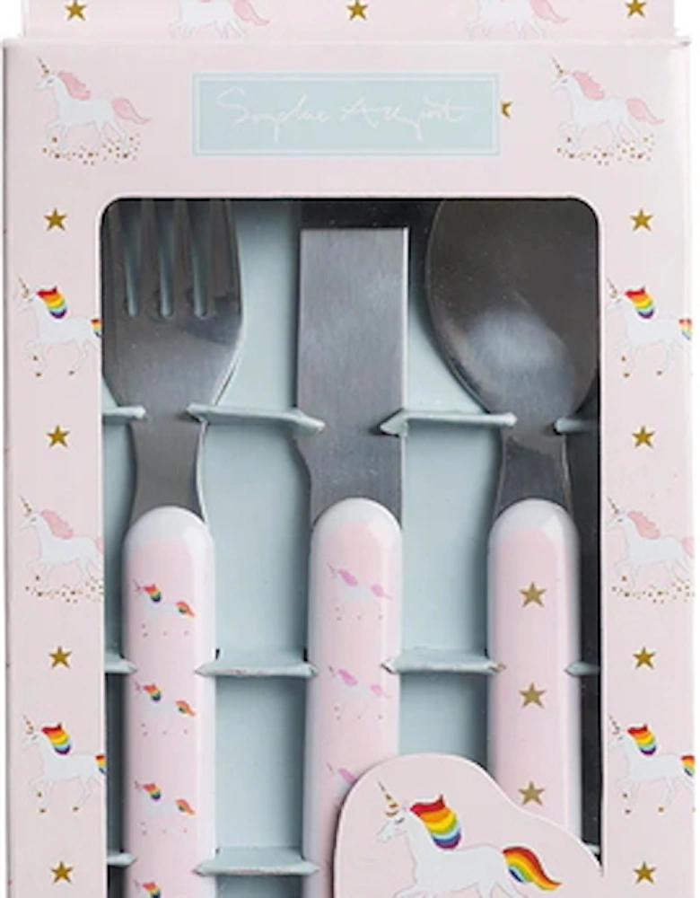 Unicorn Melamine Cutlery Set