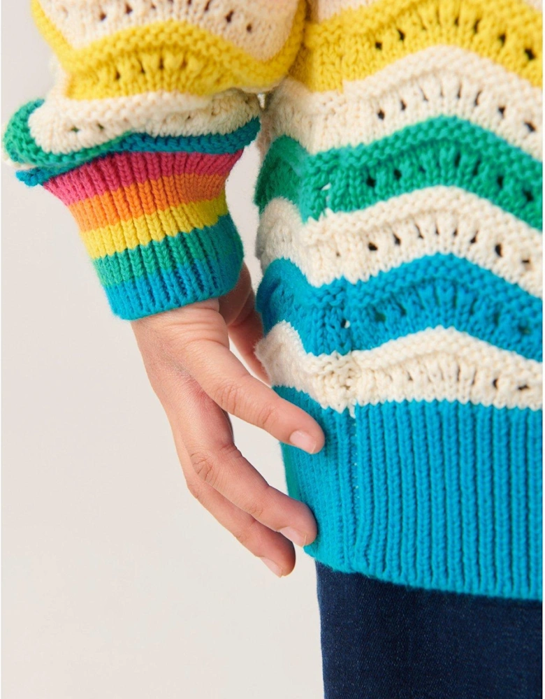 Knitted Wave Jumper - Multi