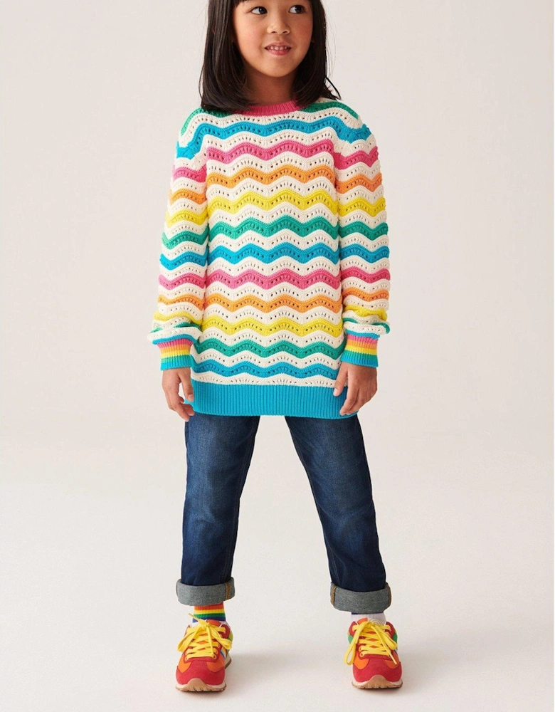 Knitted Wave Jumper - Multi