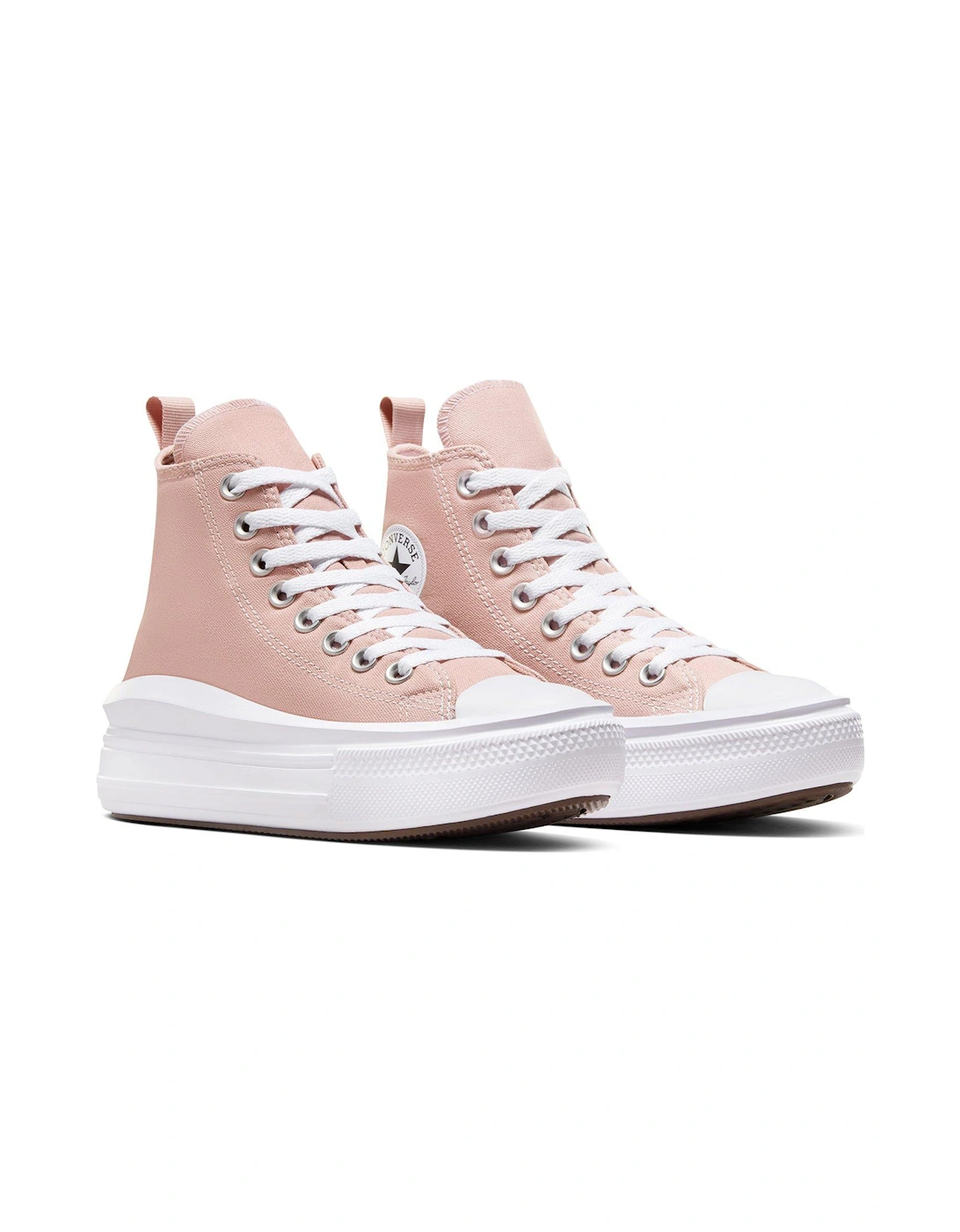 Junior Girls Move Seasonal Color High Tops Trainers - Pink