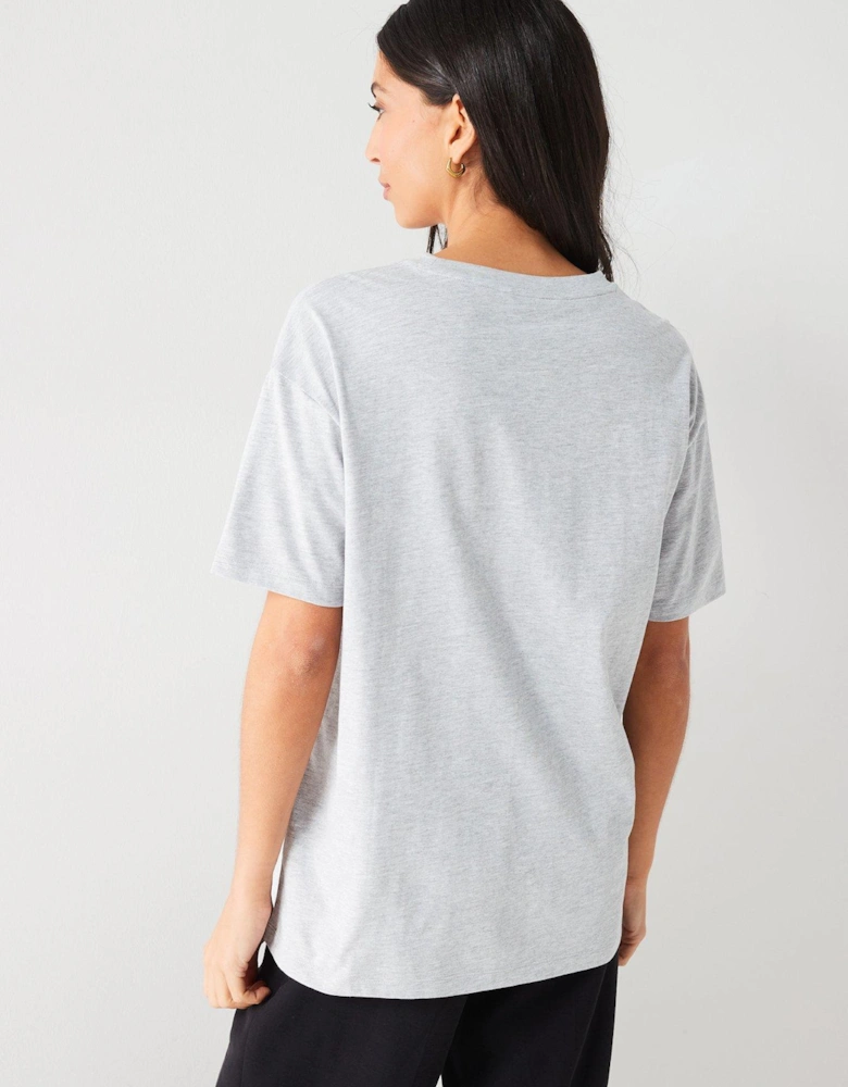 Oversized Mon Cherie T-Shirt - - Grey