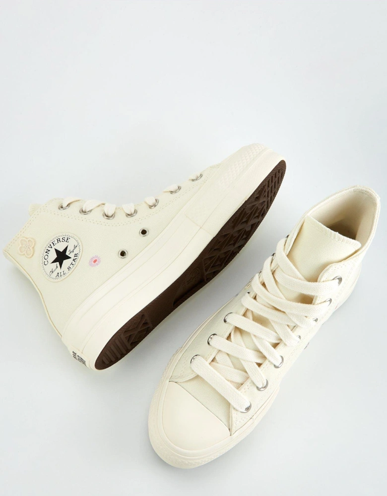 Womens Lift Hi Top Trainers - White