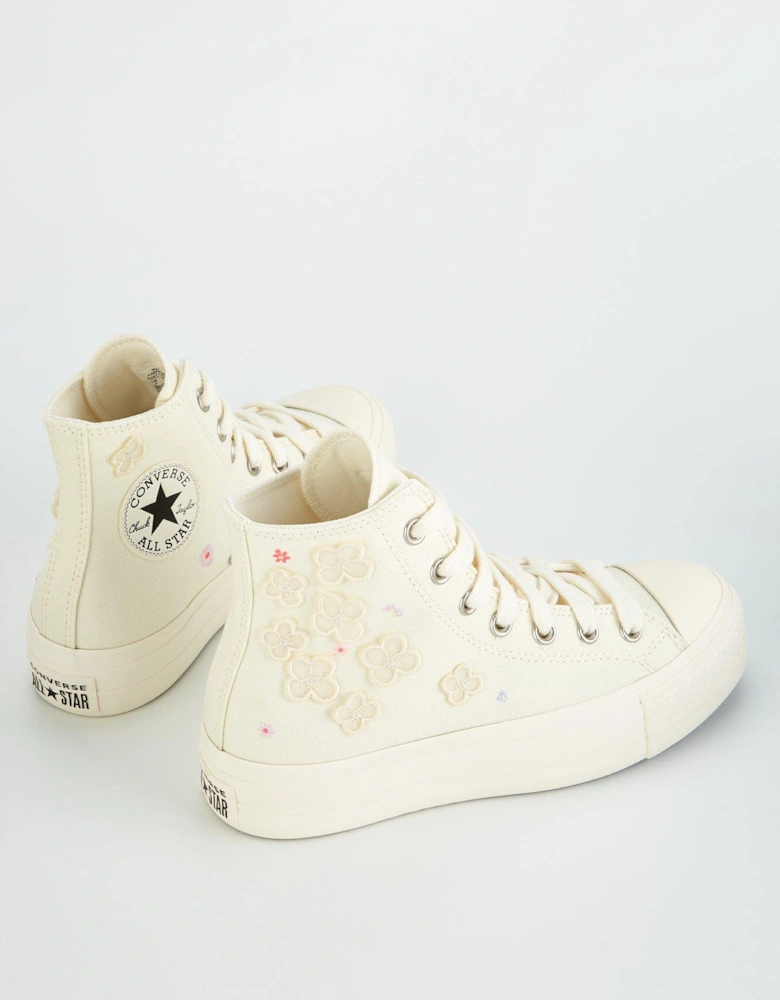 Womens Lift Hi Top Trainers - White