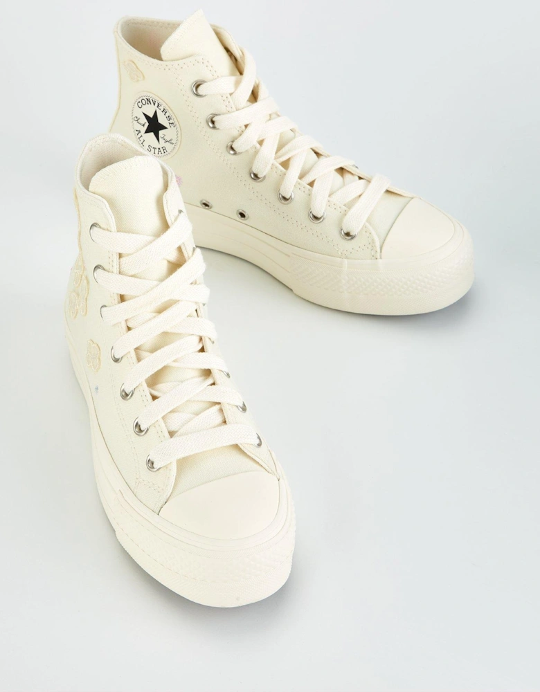 Womens Lift Hi Top Trainers - White