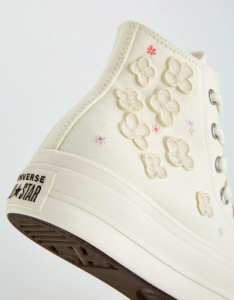 Womens Lift Hi Top Trainers - White