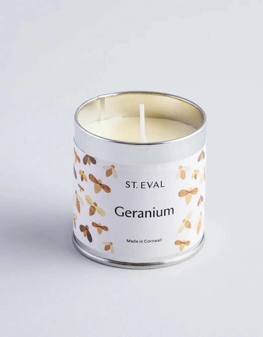 St Eval Scented Nature's Garden Tin Candle Geranium