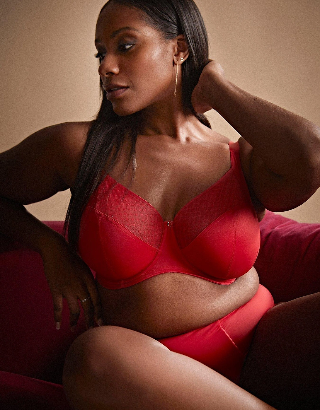 Bliss Full Cup Bra - Red