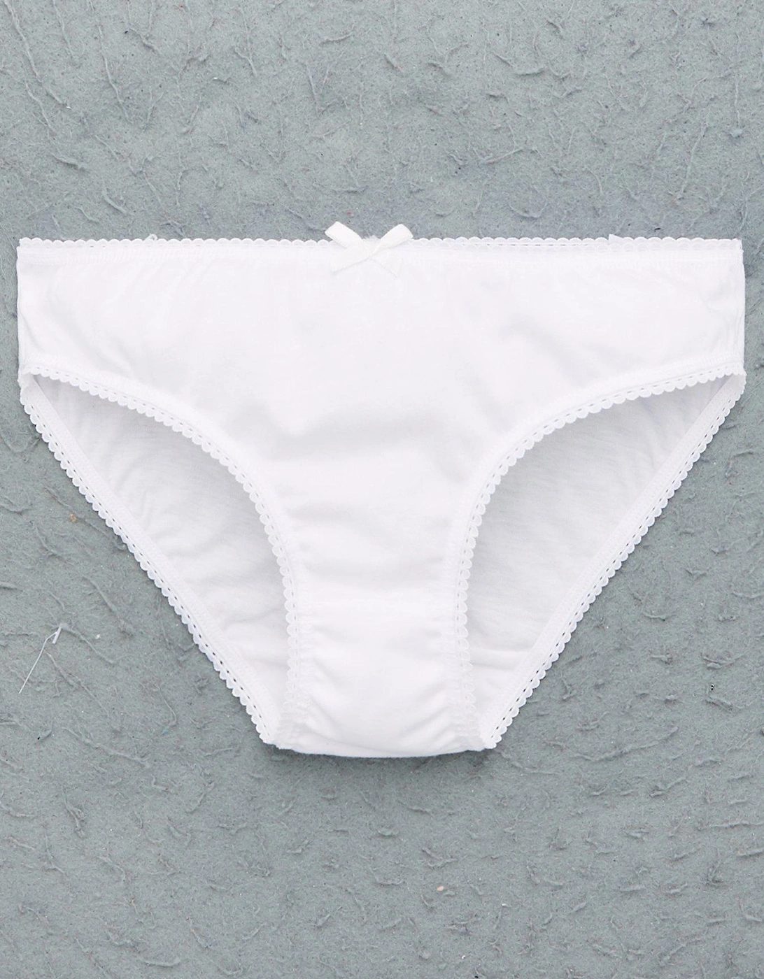 Girls 7 Pack Plain School Briefs - White