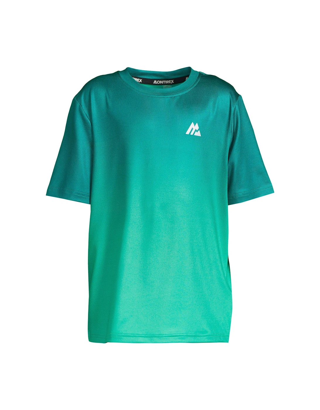 Junior Track Fade Short Sleeve T-Shirt - Green