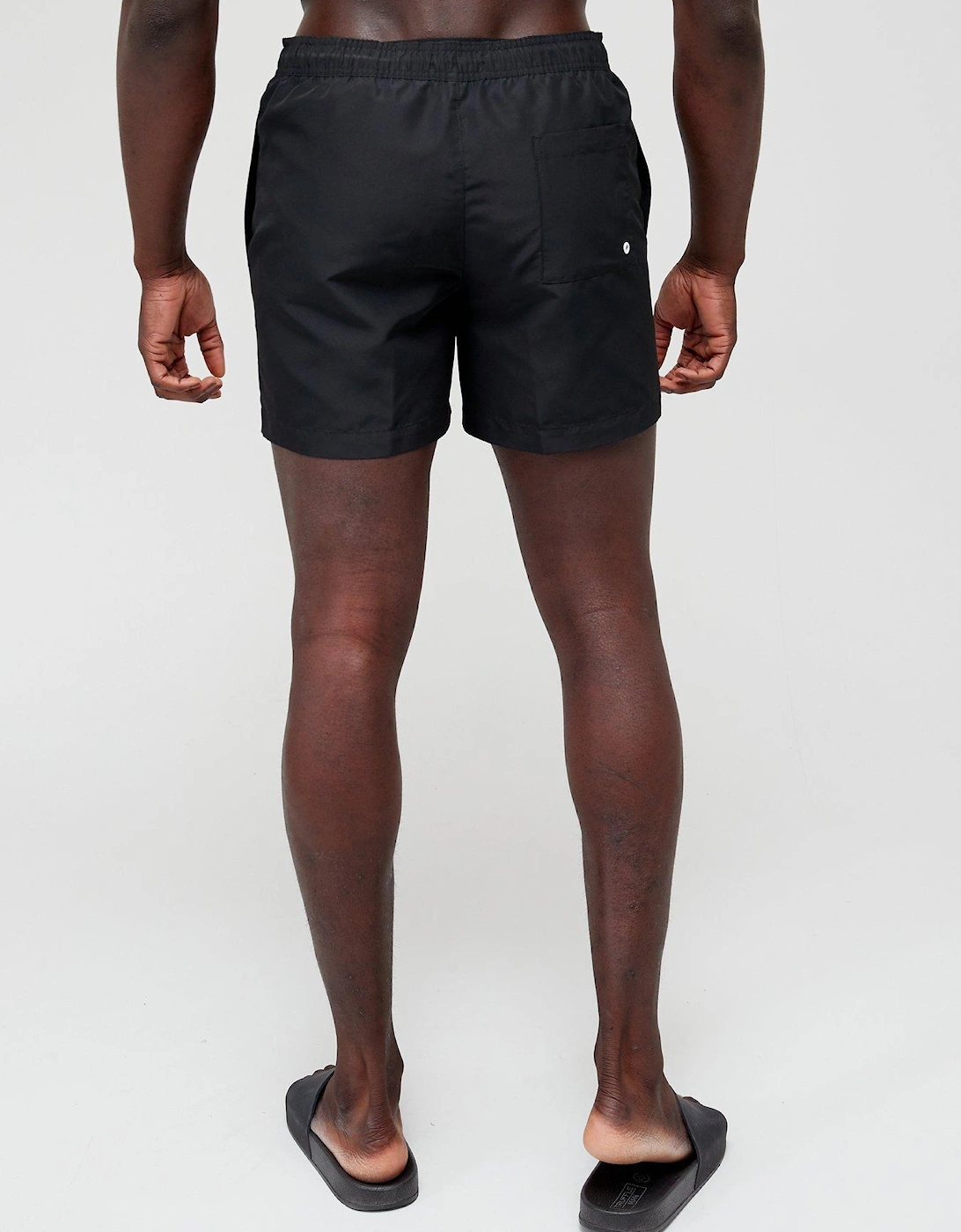 Medium Drawstring Swim Shorts - Black