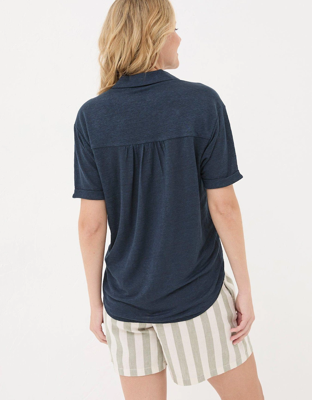 Linen Shirt - Navy