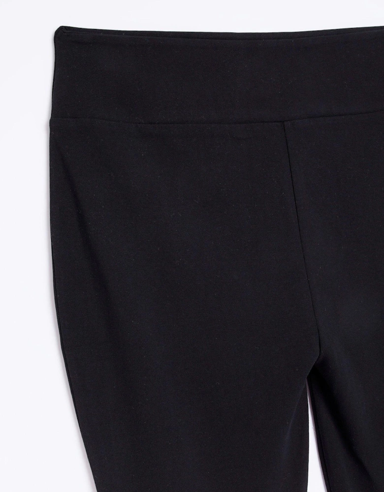 High Waisted Jersey Legging - Black