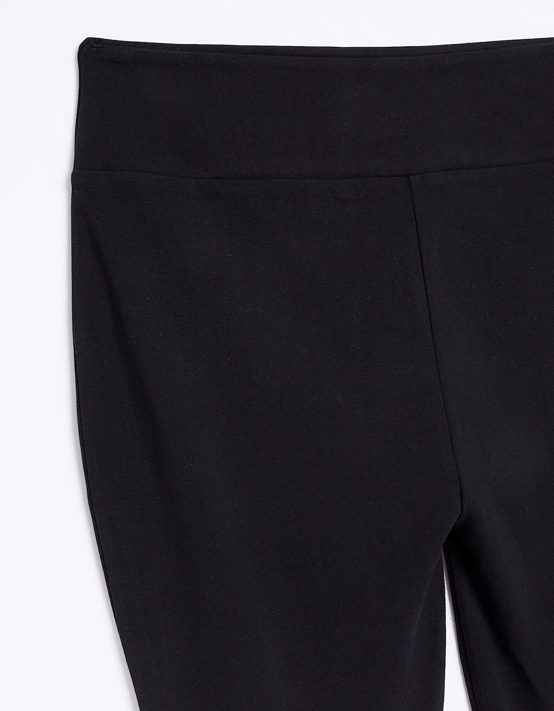 Plus High Waisted Jersey Legging - Black