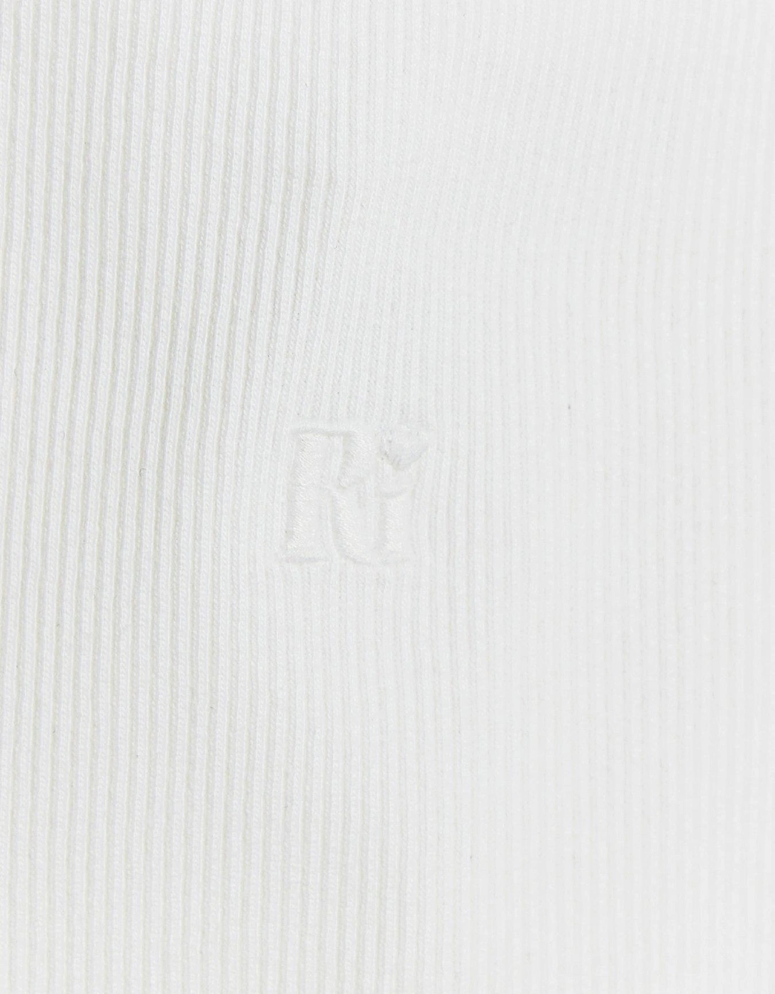Girls Embroidered Logo Crop Vest - White
