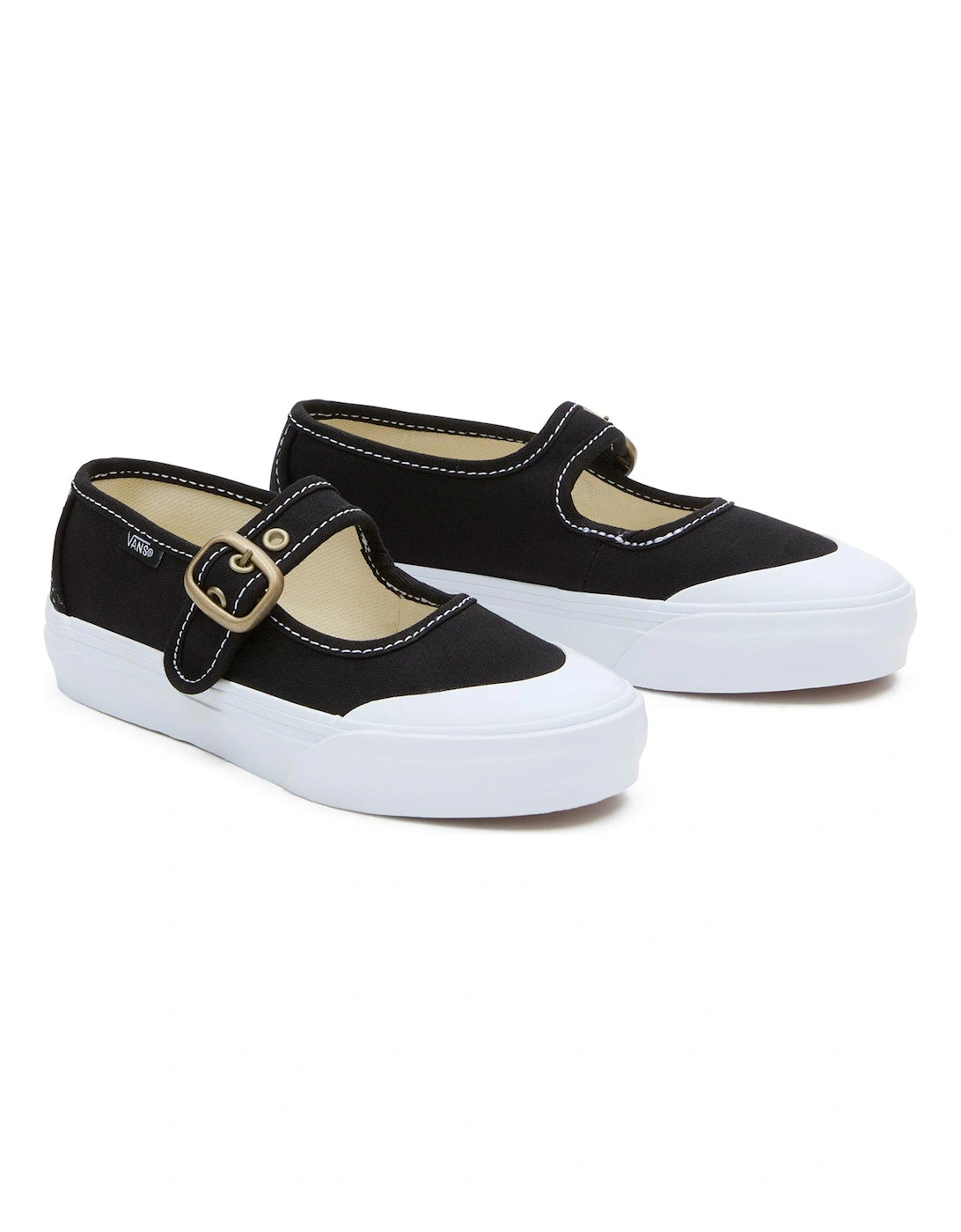 Kids Girls Mary Jane Trainers - Black/True White