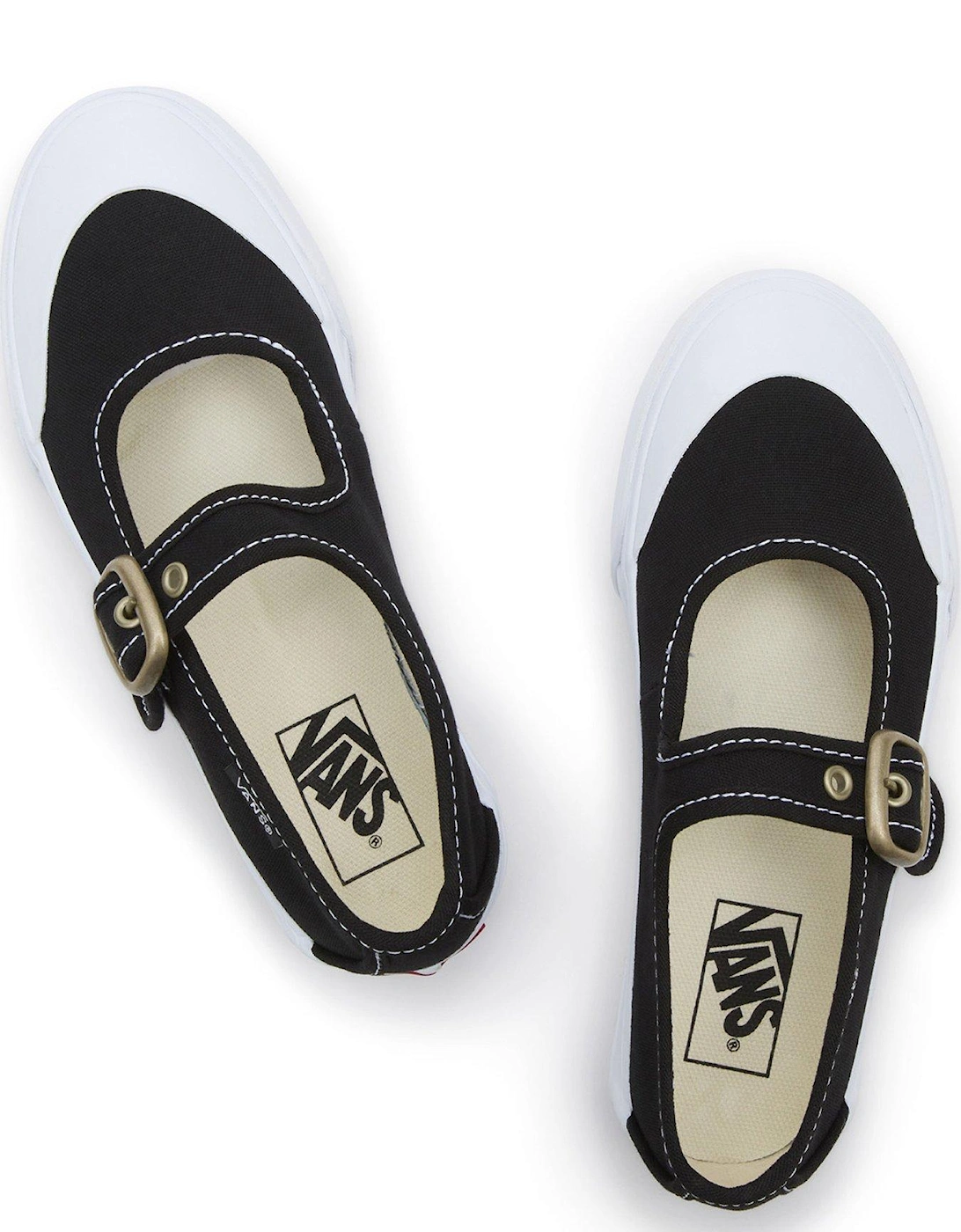 Kids Girls Mary Jane Trainers - Black/True White