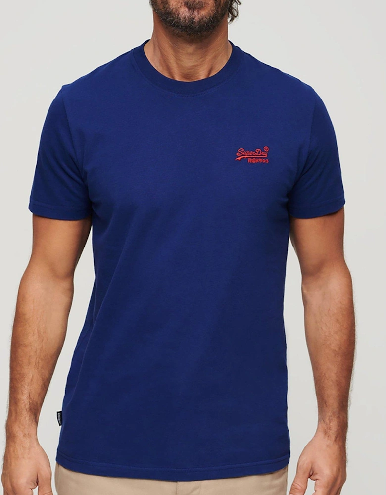 Essential Logo Embroidered T-Shirt - Dark Blue