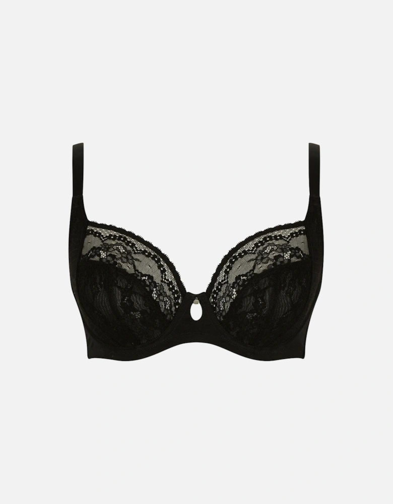 Cleo By Alexis Low Front Balconnet Bra - Black