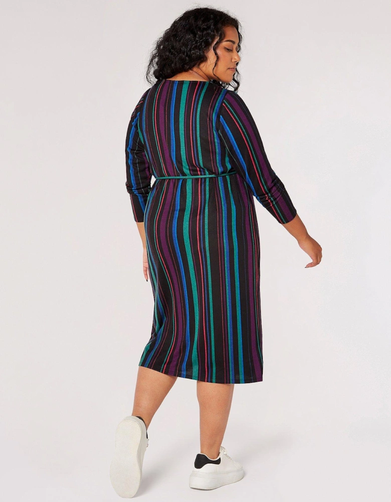 Column Stripe Soft Touch Dress
