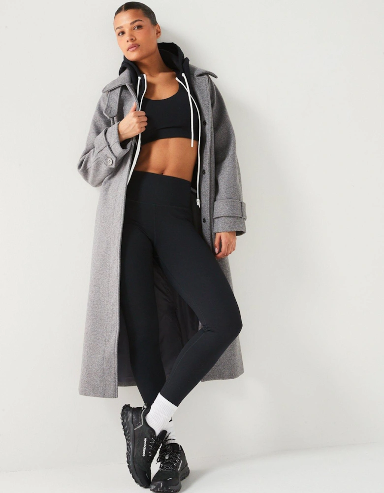 Women's Training Chill Crop Hoodie - Black