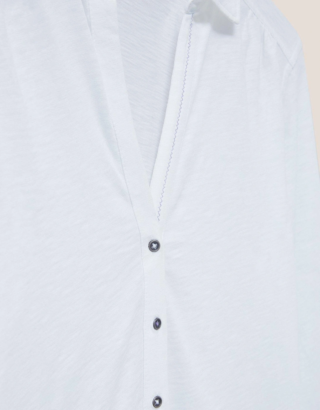 Annie Jersey Shirt - White