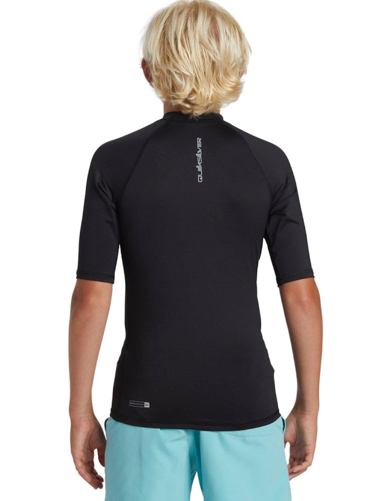 Boys Everyday Short Sleeve Upf 50 Surf T-shirt - Black