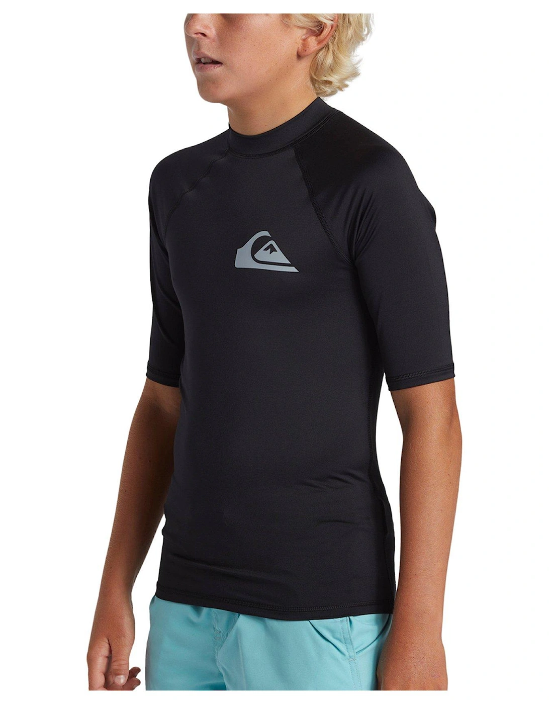 Boys Everyday Short Sleeve Upf 50 Surf T-shirt - Black