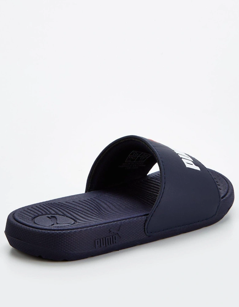 Boys Younger Cool Cat 2.0 Slides - Navy