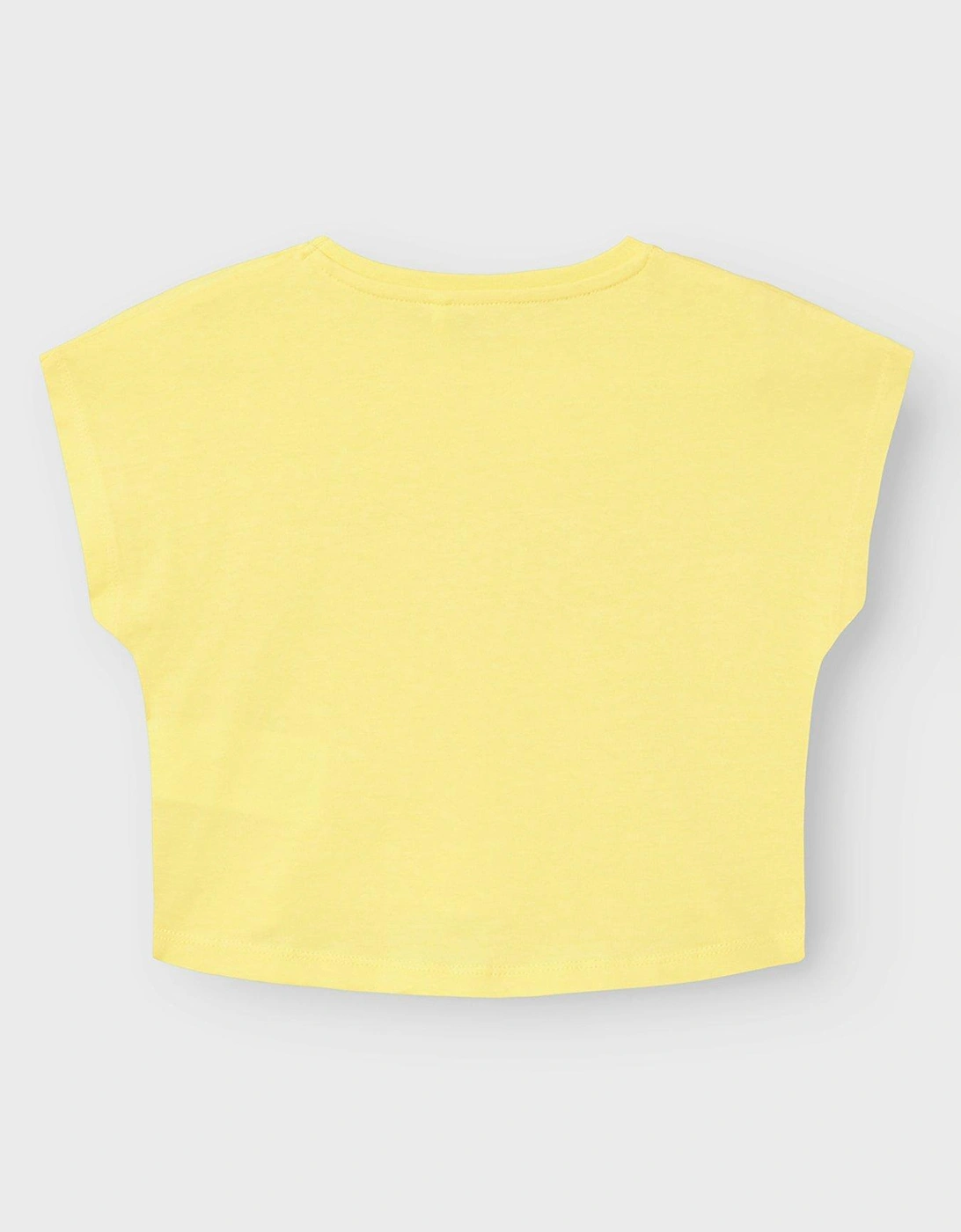 Girls Cropped Sunshine Vibes Short Sleeve Tshirt - Yarrow - Yellow