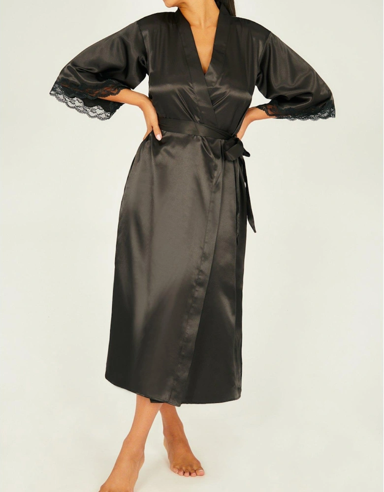 Amelia Midi Robe - Black