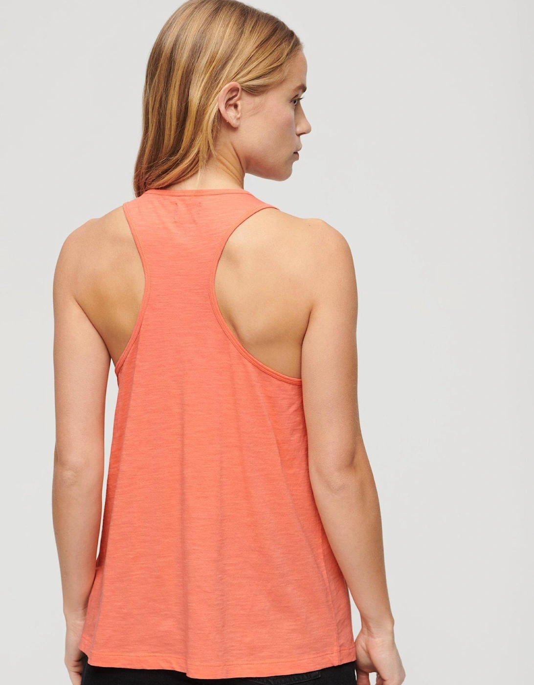 Jersey Lace Vest - Orange