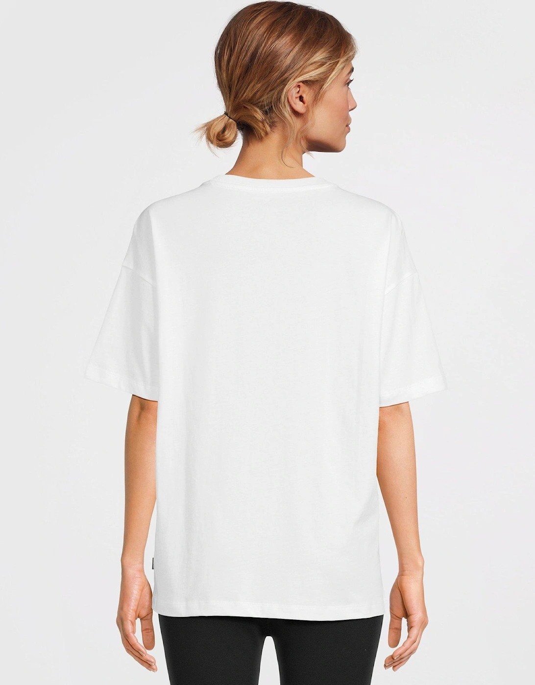 Womens Oversized Cherry T-shirt - White
