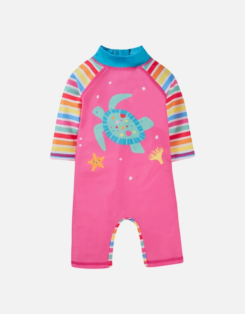 Little Sun Safe Suit Stripe/Turtle