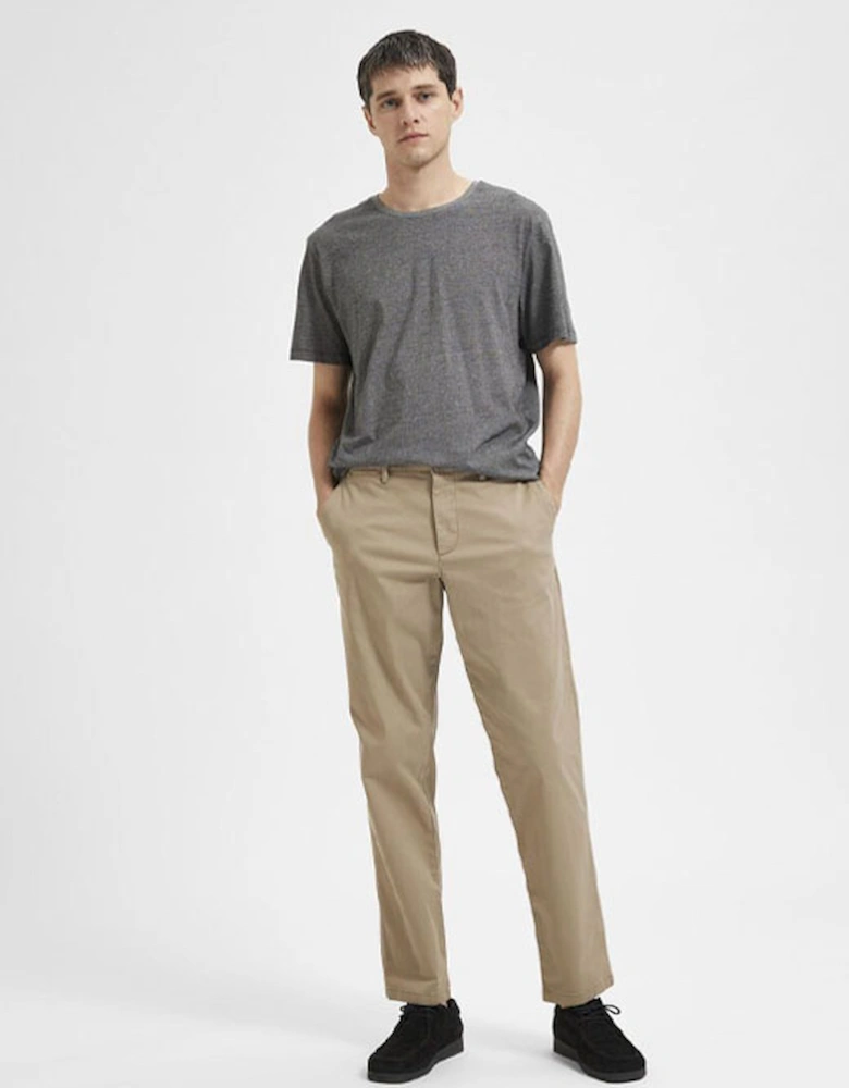 Homme Men's Straight Flex Chinos Greige