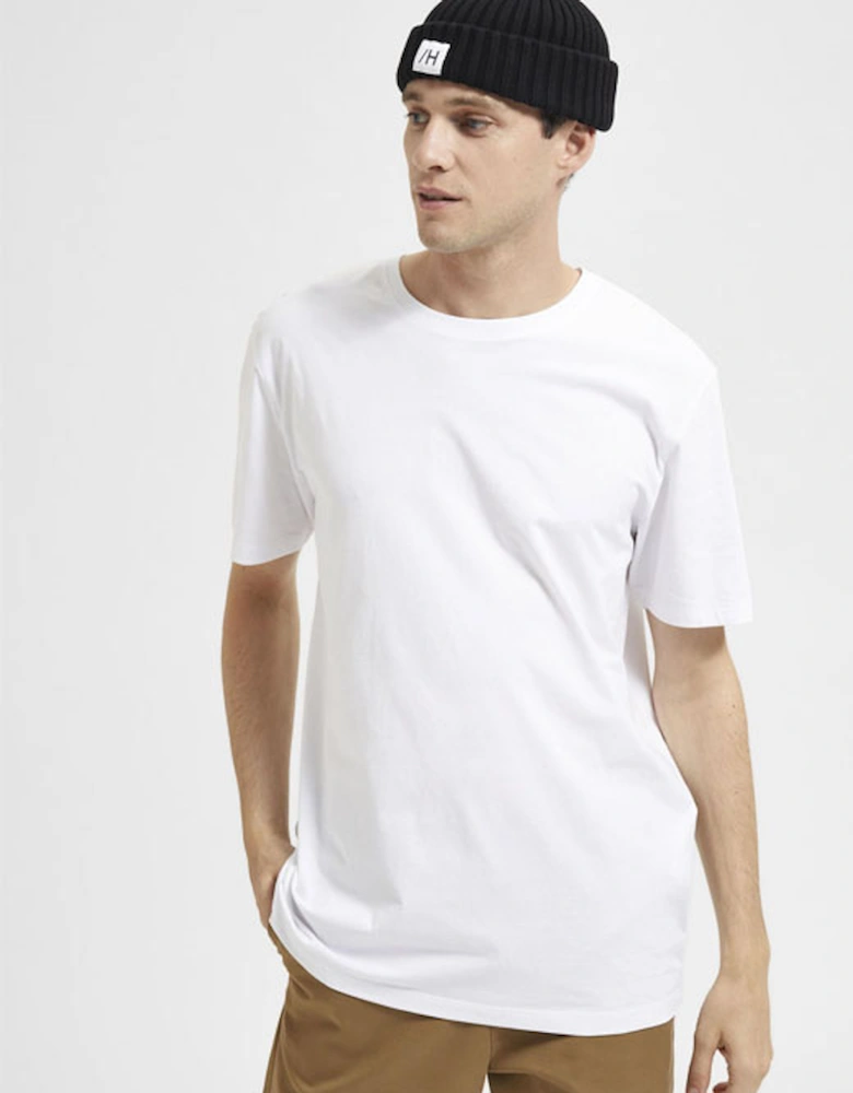 Homme Men's Relaxed Short Sleeve O-Neck Tee Bright White