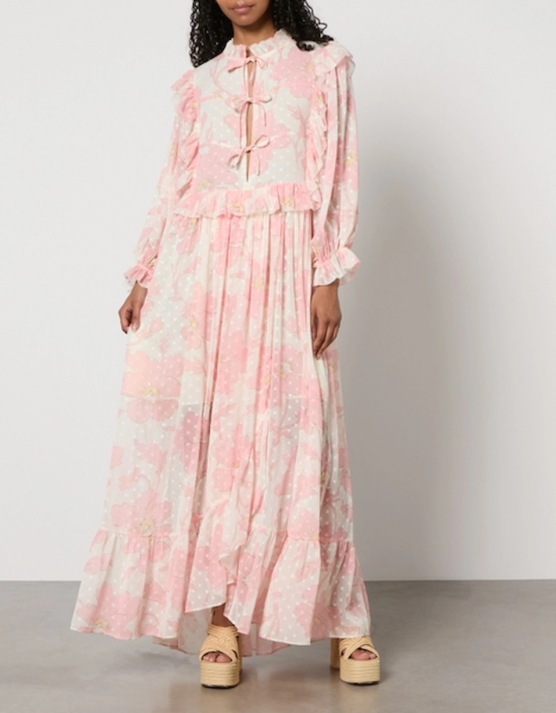 Floral-Print Chiffon Dress, 2 of 1