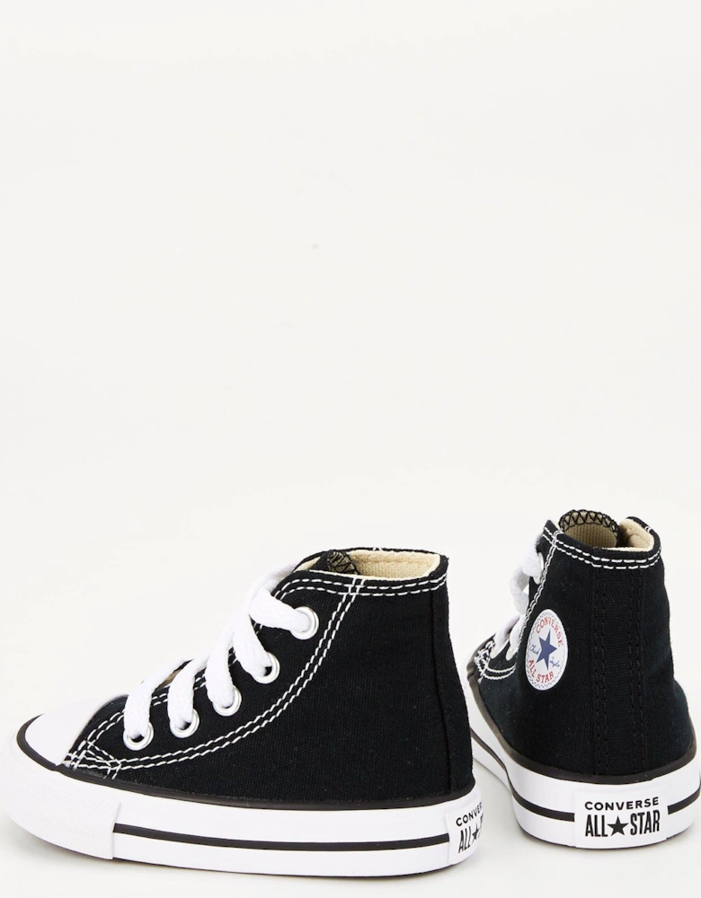 Infant Unisex Hi Top Trainers - Black