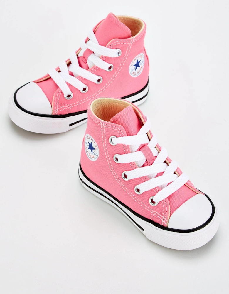 Infant Girls Hi Top Trainers - Pink