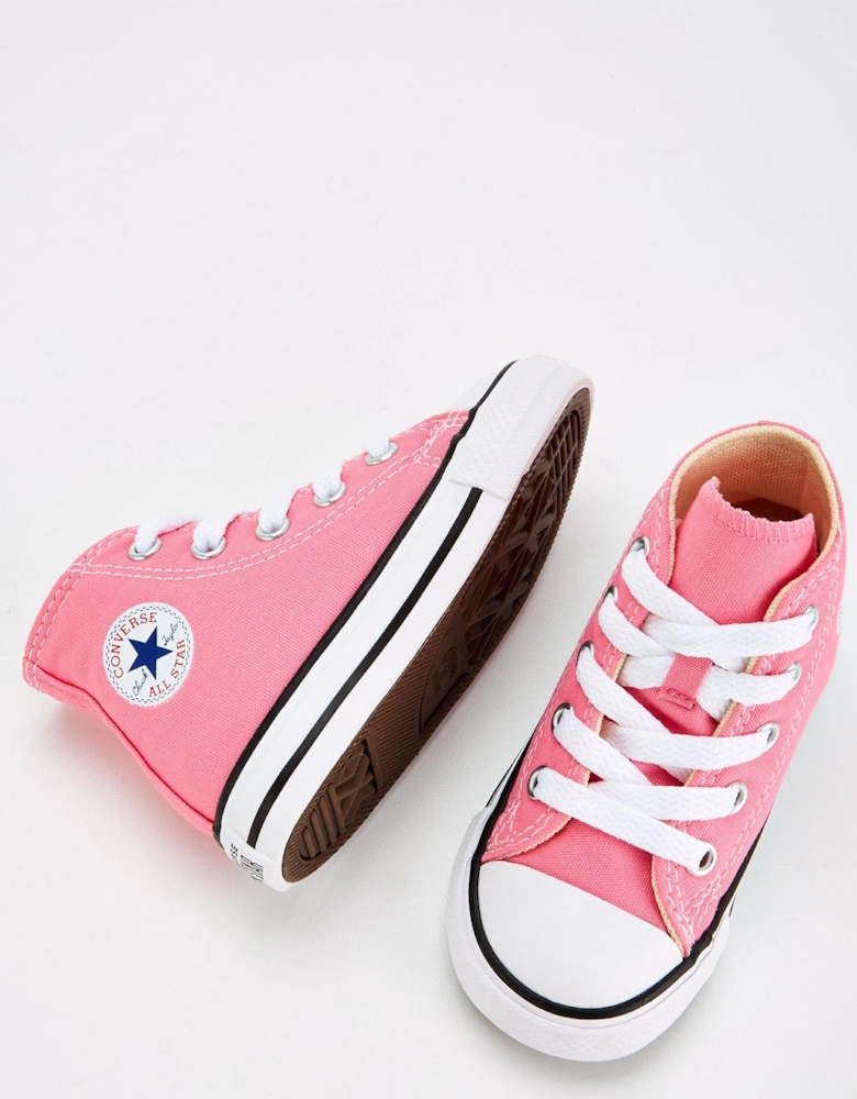 Infant Girls Hi Top Trainers - Pink