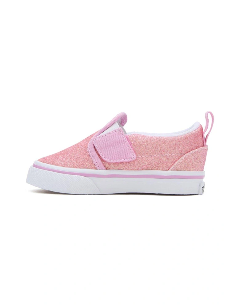 Infant Girls Slip-On Velcro Trainers - Pink