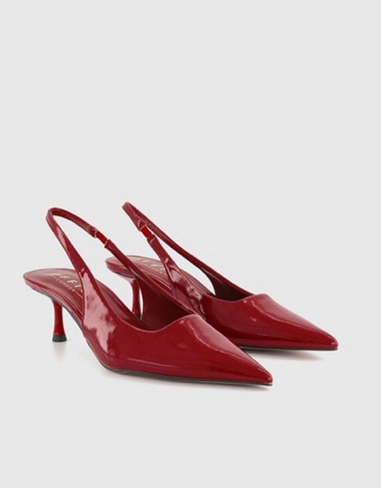 Madison Sling Back Court Shoes - Red