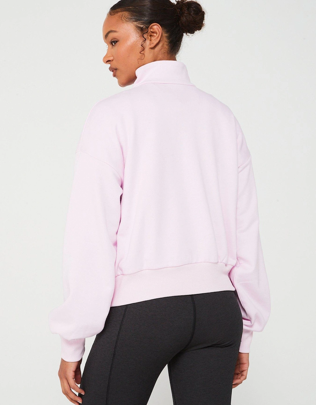 Womens Marble Canyon French Terry Quarter Zip - Pink