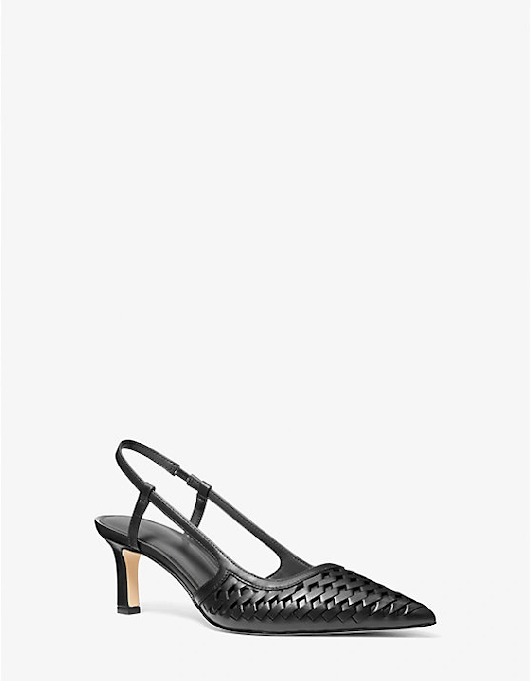 Alora Hand-Woven Leather Slingback Pump, 5 of 4