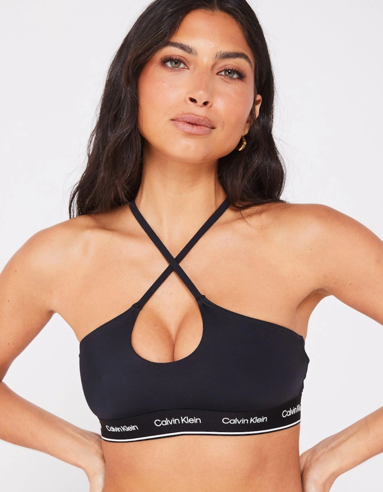 Halterneck Bikini Top - Black