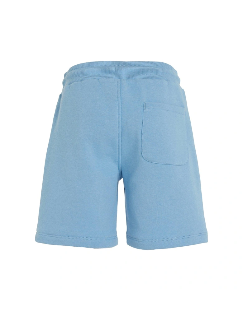 Boys Stack Logo Jogger Shorts - Dusk Blue