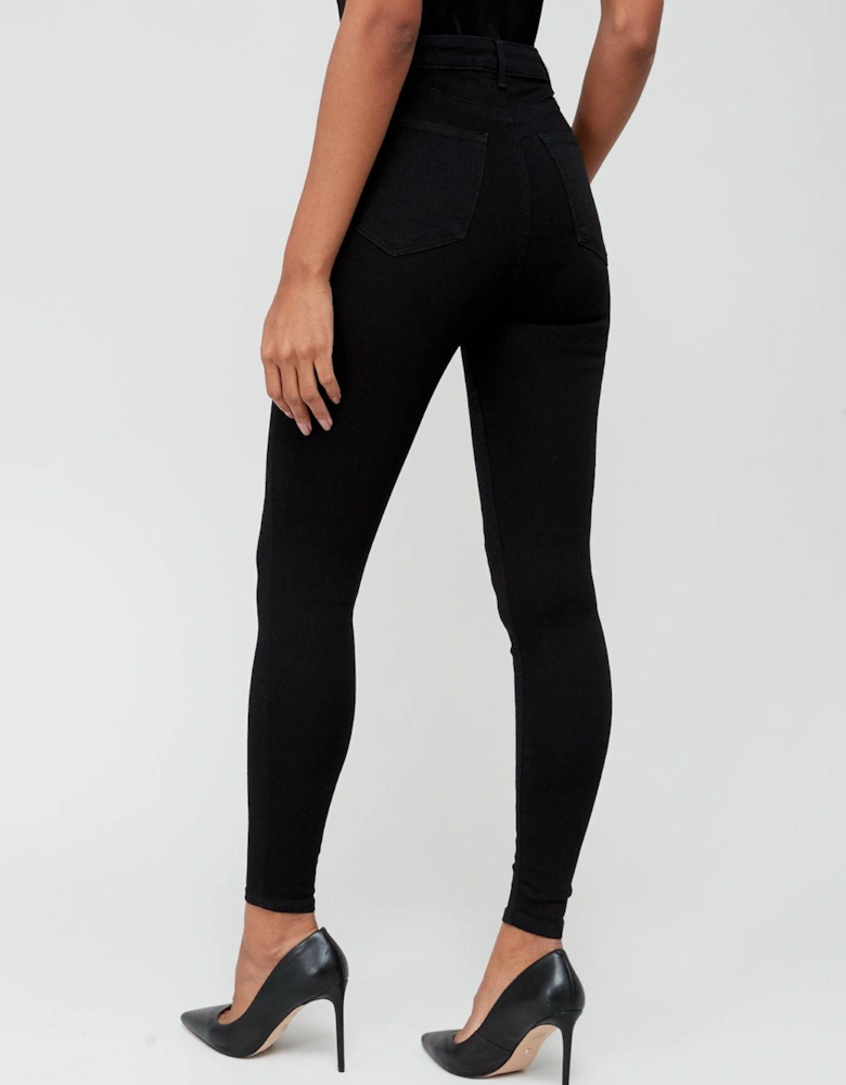 Addison Super High Waisted Super Skinny Jean - Black